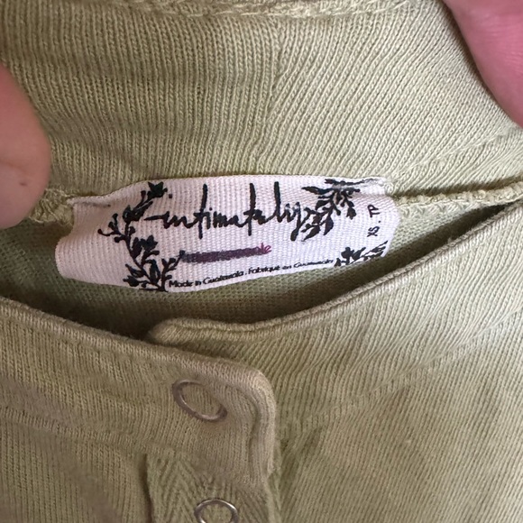 NEW Free People Dusk To Dawn Romper Winter Pear Green Size XS - Picture 3 of 4